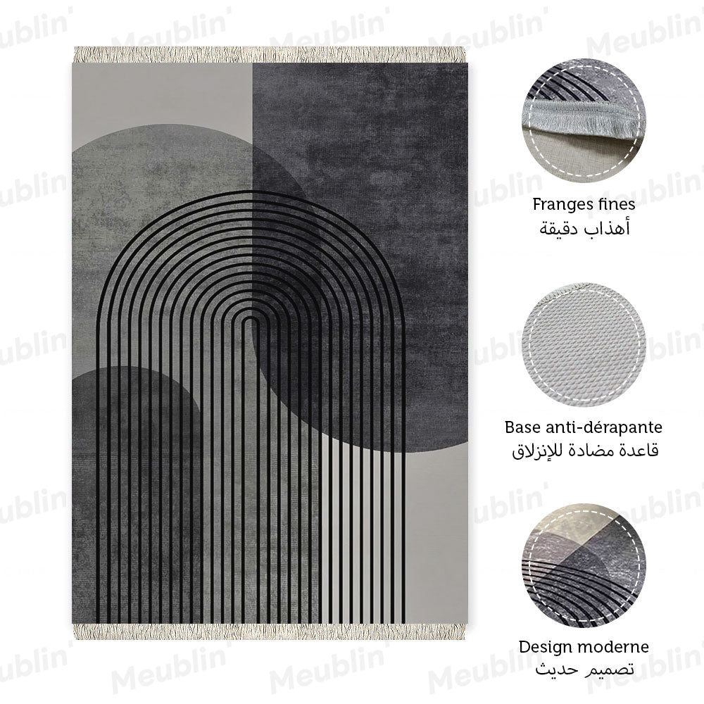Tapis imprimé GRISAL - salon et séjour marocain moderne