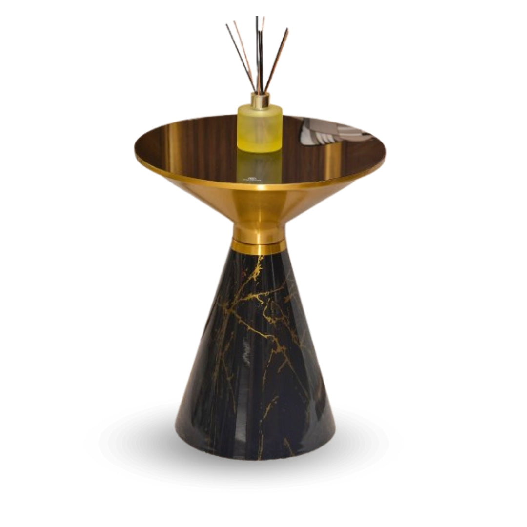 Table d’appoint effet marbre