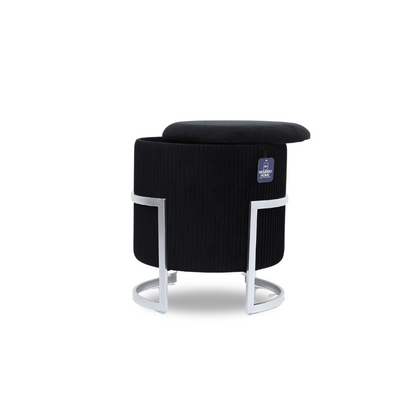 Tabouret Prestige – Noir Chrome