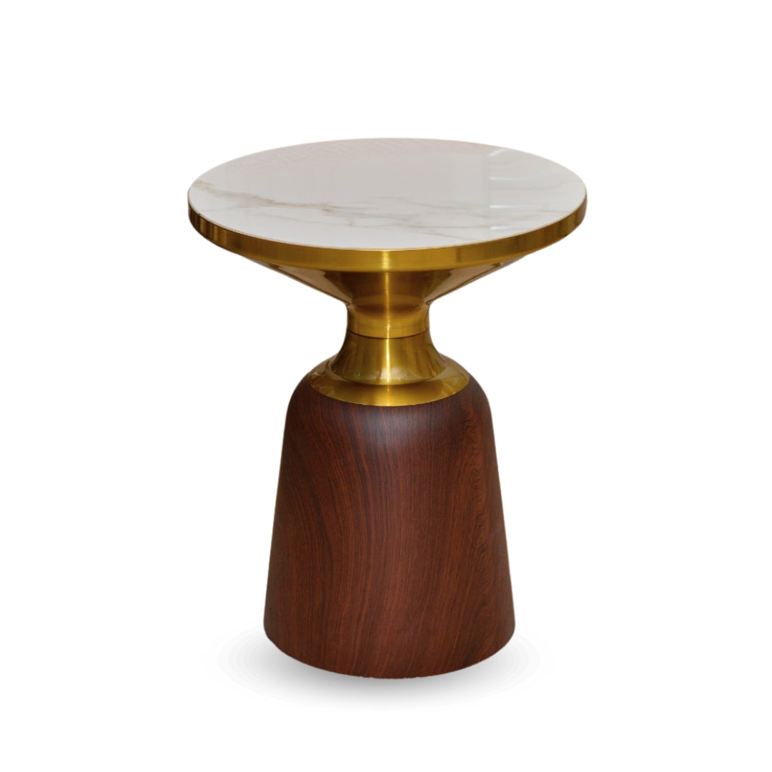 Table d'Appoint marbre et bois
