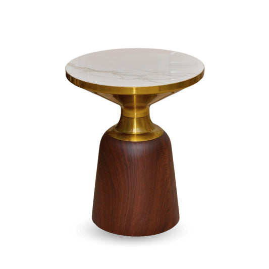 Table d'Appoint marbre et bois