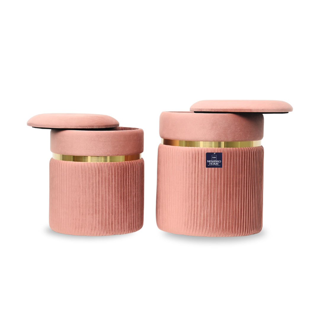 Duo de Tabourets Prestige – Rose