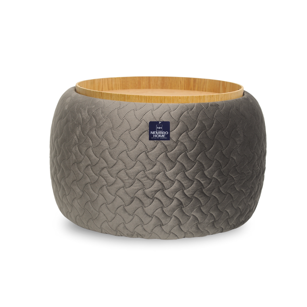 Pouf Multifonctionnel Prestige – Gris Charbon