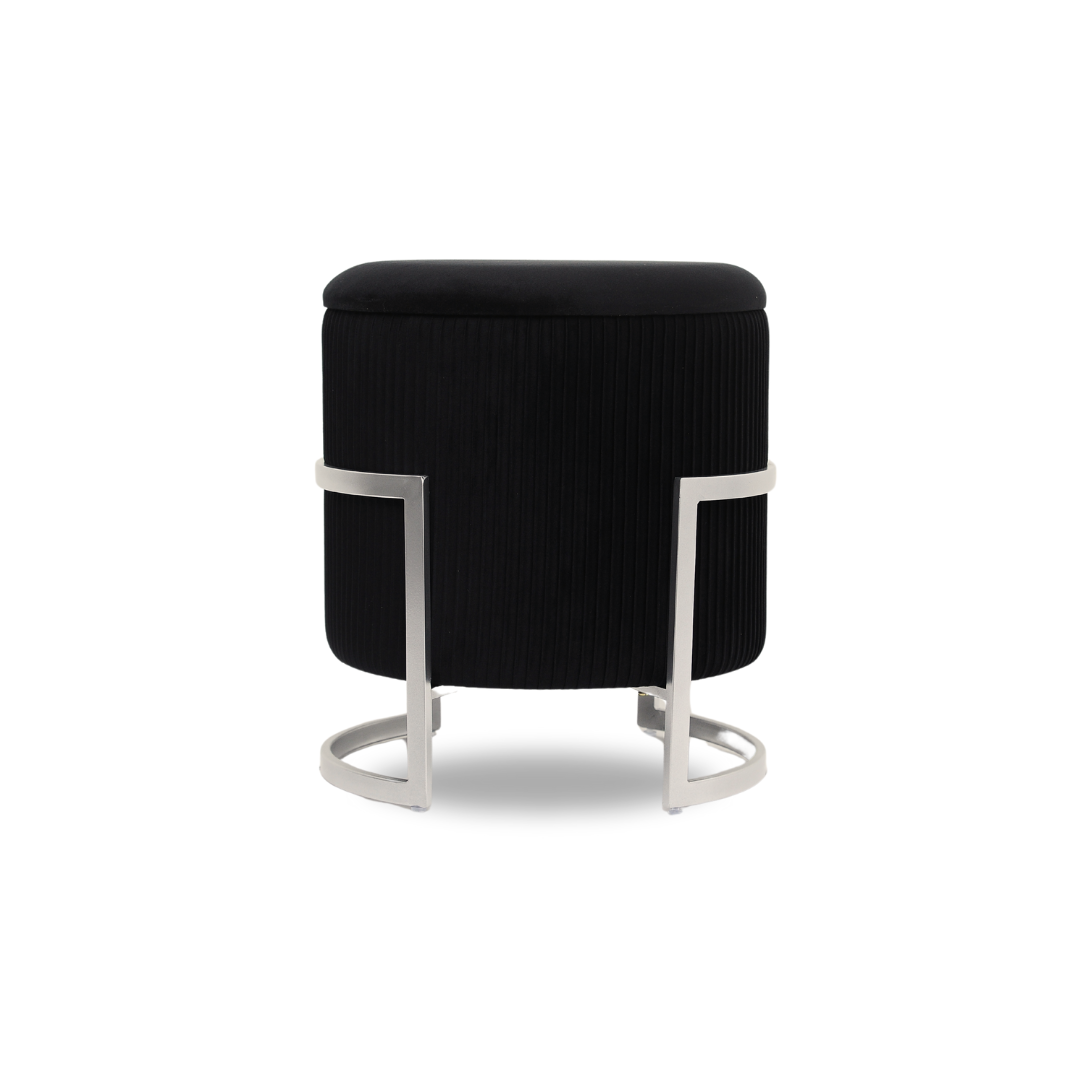 Tabouret Prestige – Noir Chrome