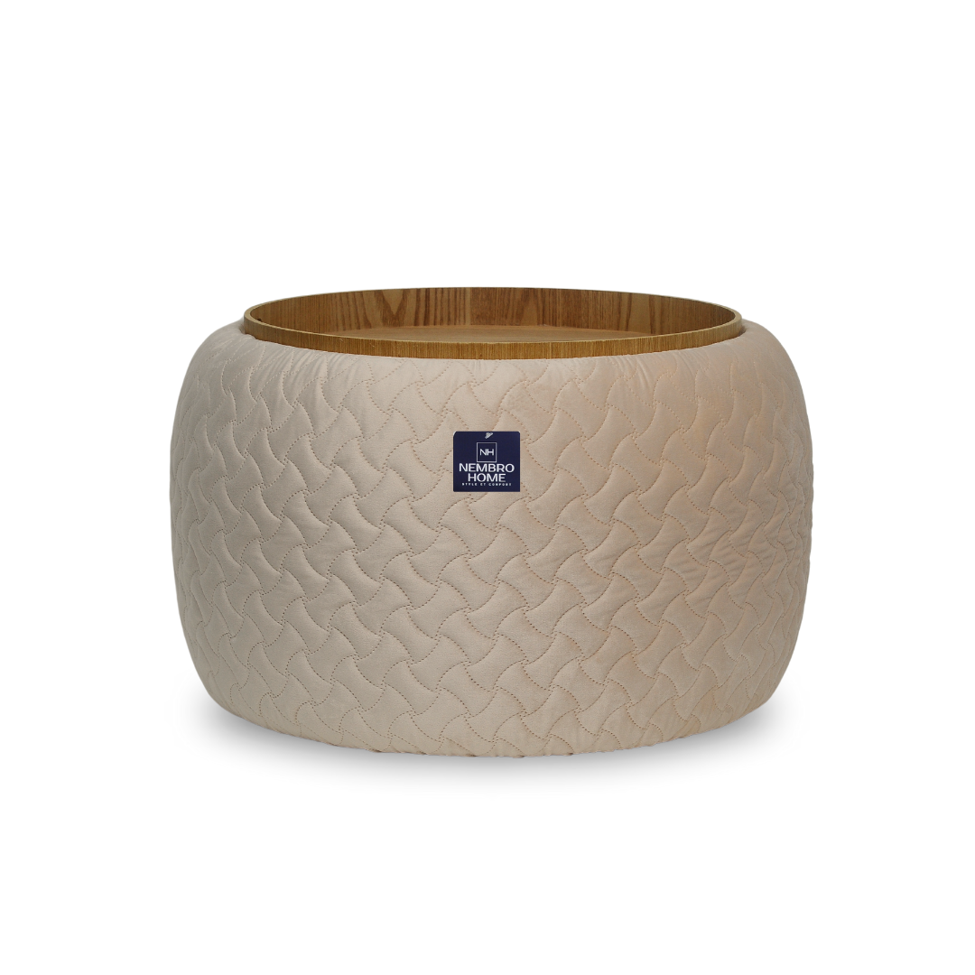 Pouf Multifonctionnel Prestige – Sable Doré