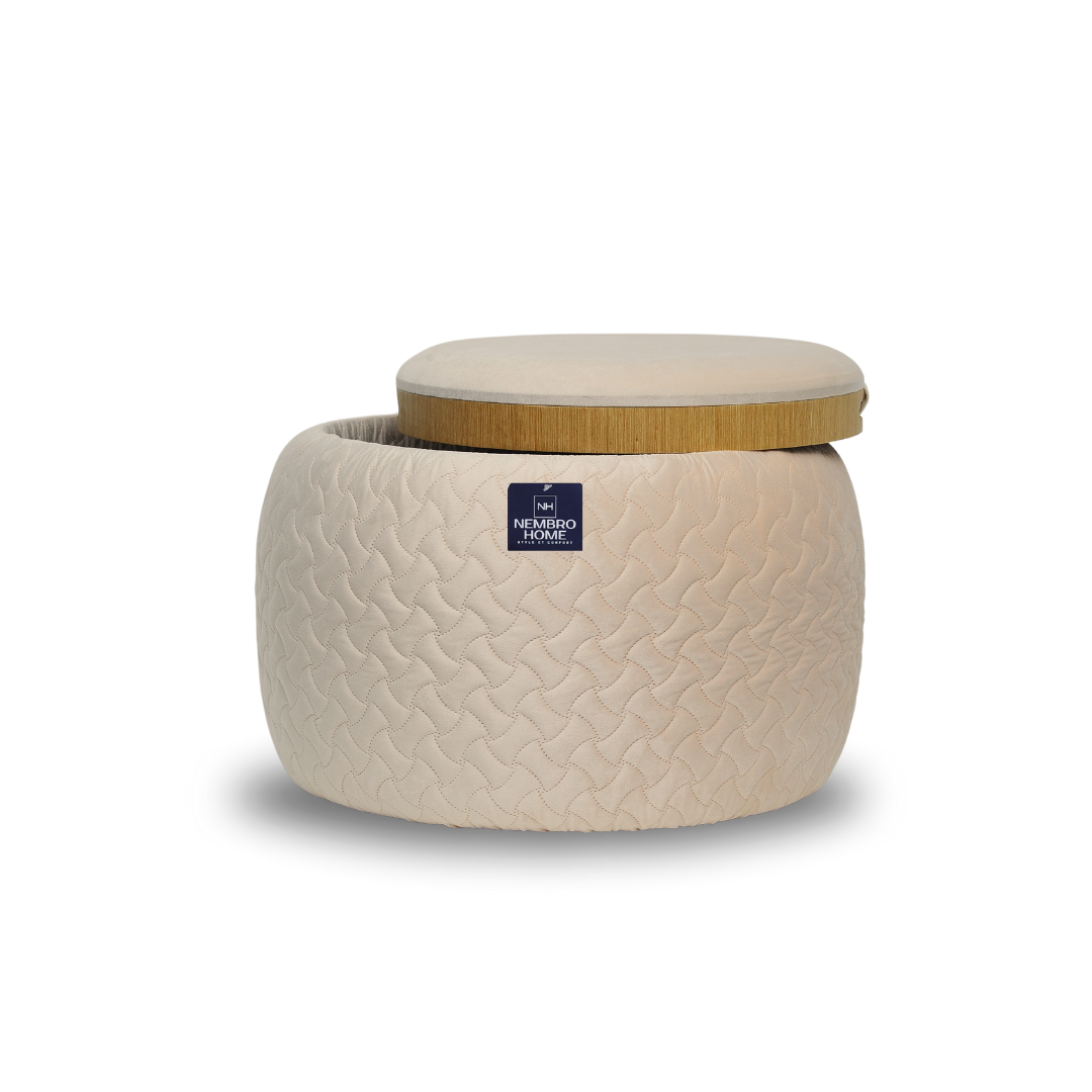 Pouf Multifonctionnel Prestige – Sable Doré