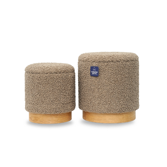 Duo de Tabourets Bouclette – KAKI