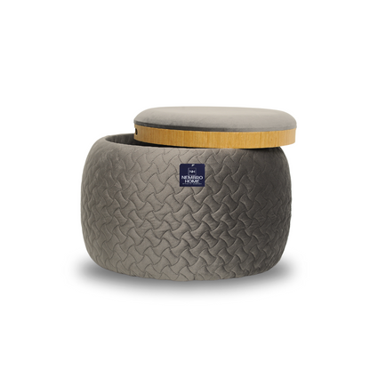 Pouf Multifonctionnel Prestige – Gris Charbon