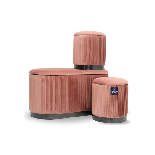 Trio de Tabourets Prestige – Rose