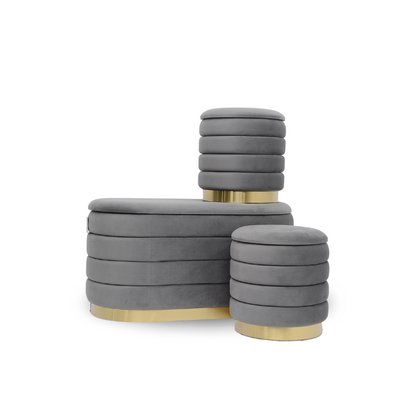Trio de Tabourets Prestige – Gris