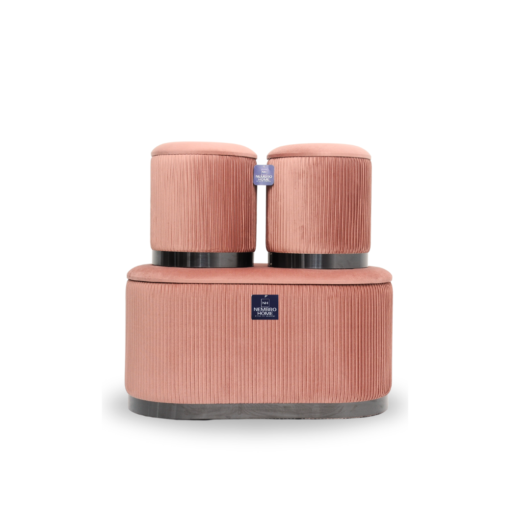 Trio de Tabourets Prestige – Rose