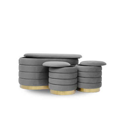 Trio de Tabourets Prestige – Gris