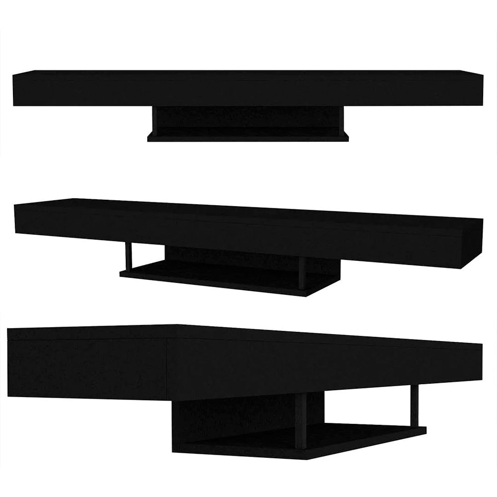 Meuble TV design suspendu ALBERES 150 cm - Noir