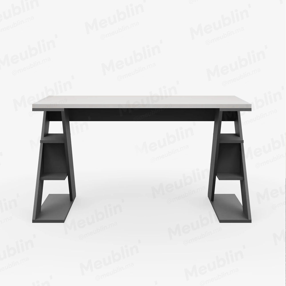 Bureau de travail en bois solide PAPILLON 137 cm