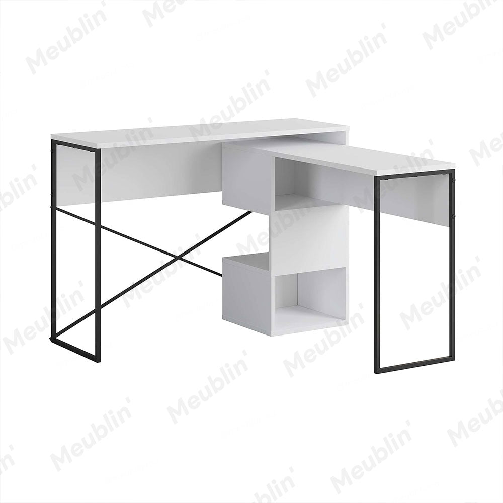 Bureau de travail en bois BADAU 110 cm