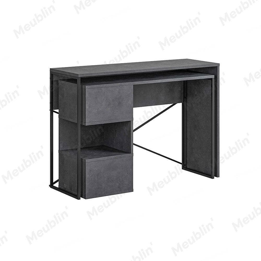 Bureau de travail en bois BADAU 110 cm
