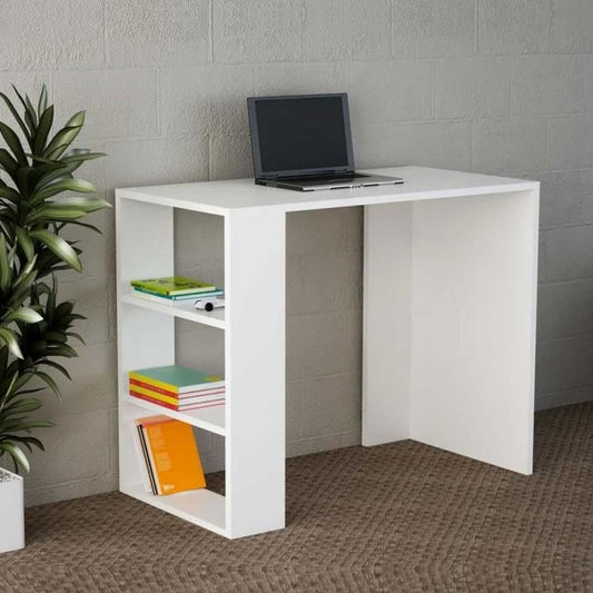 Bureau de travail en bois blanc NETENYA 90 cm