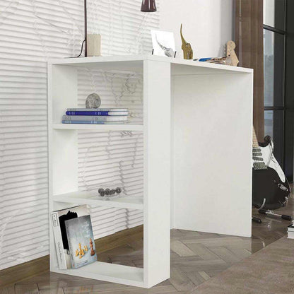 Bureau de travail en bois blanc NETENYA 90 cm