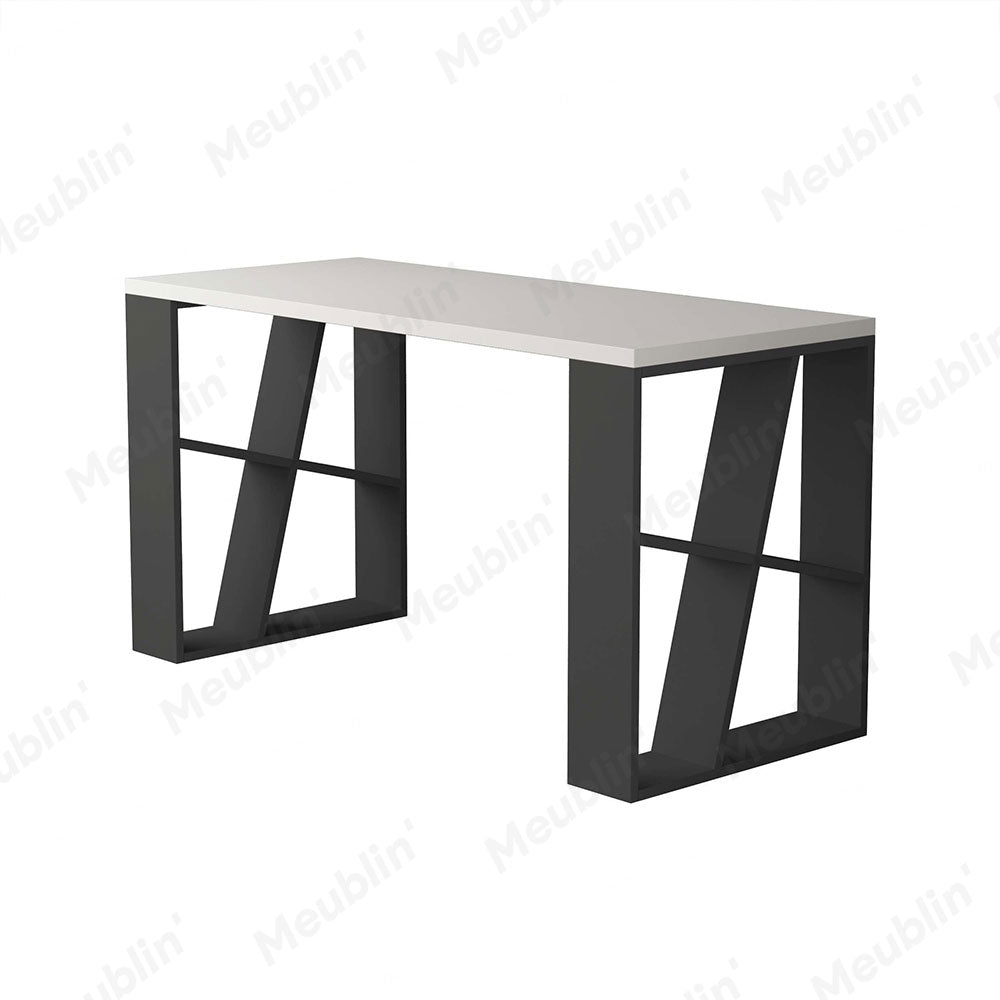 Bureau de travail en bois solide HONEY 137 cm