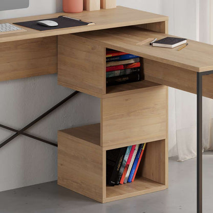 Bureau de travail en bois BADAU 110 cm
