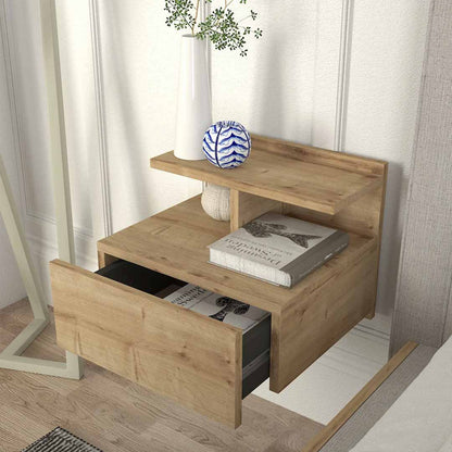 Table de nuit design suspendu MISLINA à 1 tiroir