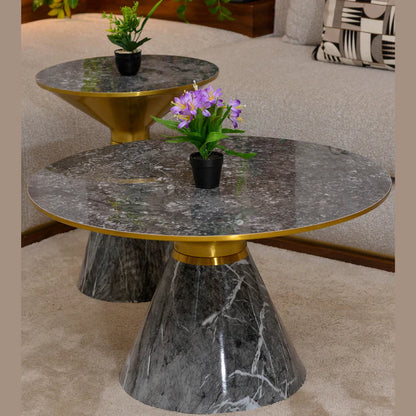 Table basse effet marbre