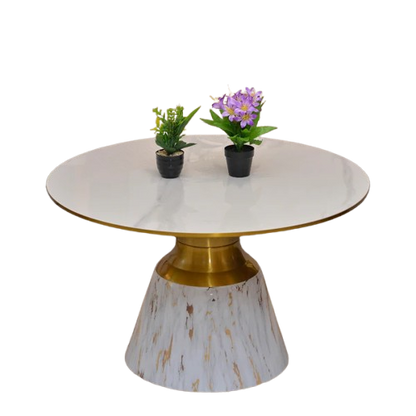 Table basse effet marbre