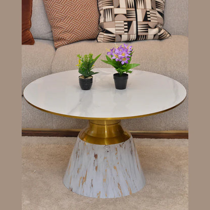 Table basse effet marbre