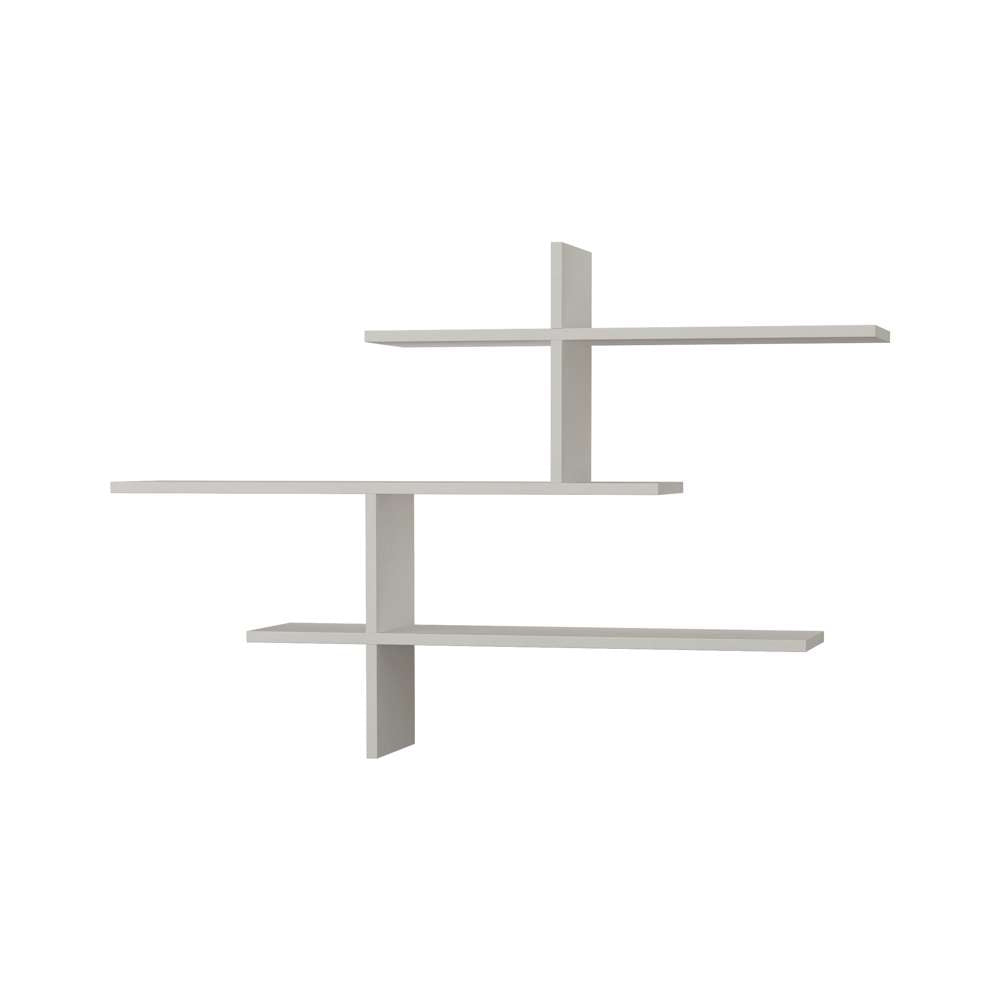 Étagère murale LEO 123 cm - Blanc - Salon ou séjour
