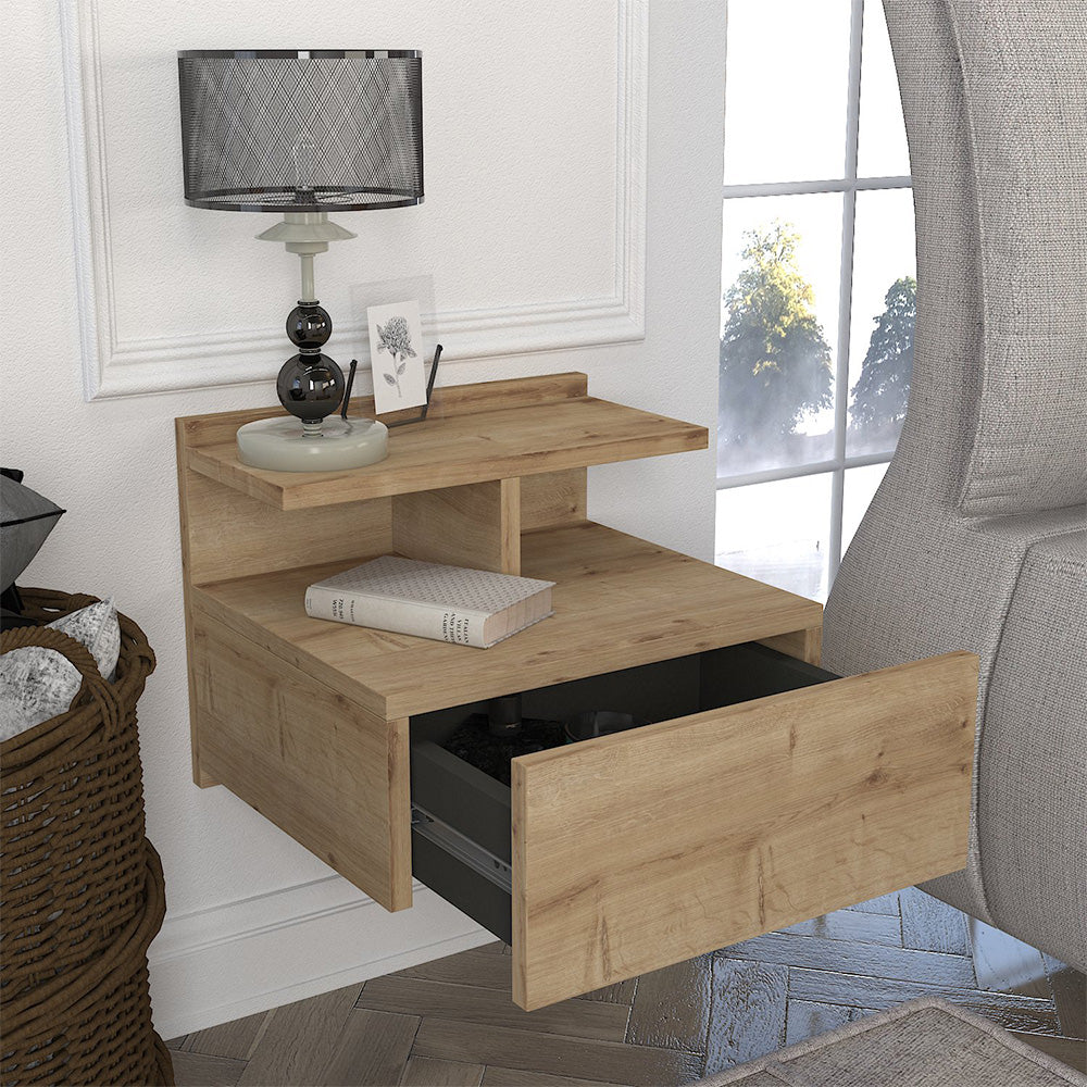Table de nuit design suspendu MISLINA à 1 tiroir
