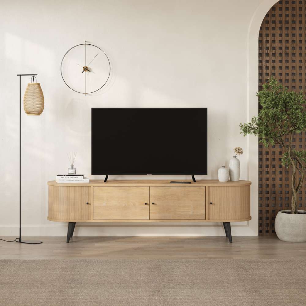 Meuble TV moderne GENTLE 180 cm - Portes coulissante - Salon et séjour