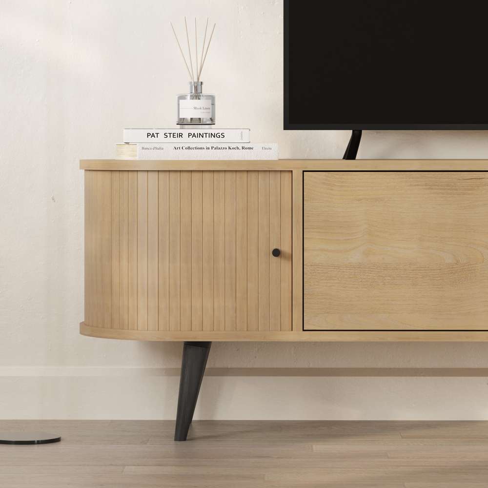 Meuble TV moderne GENTLE 180 cm - Portes coulissante - Salon et séjour