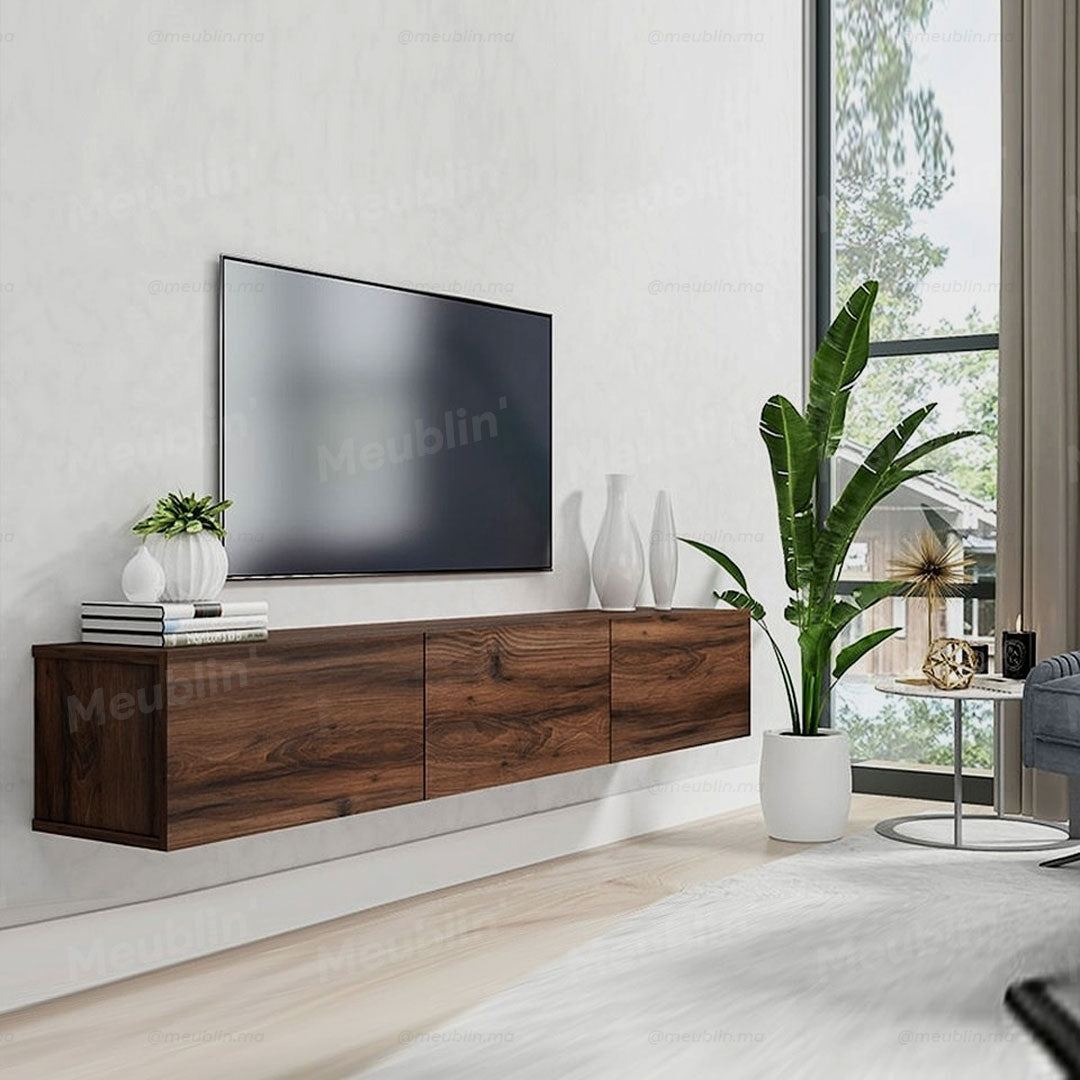 Meuble TV à design suspendu TOPKAPI 180 cm - Salon moderne