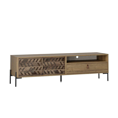 Meuble TV moderne DIONYSOS 170 cm pour séjour ou salon - Noyer