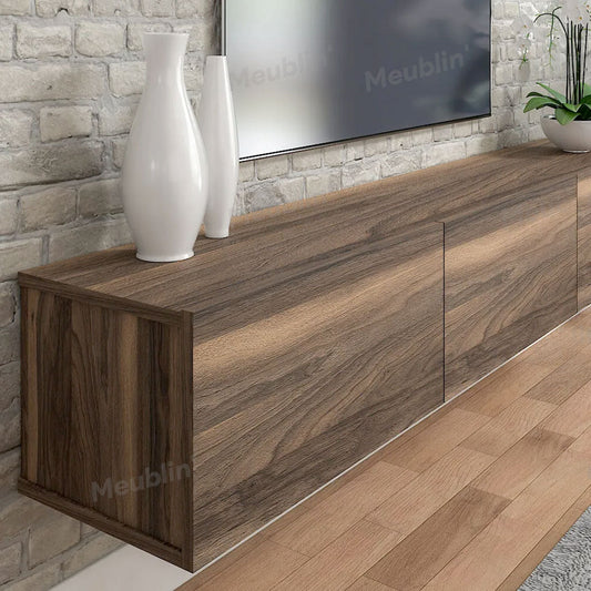 Meuble TV à design suspendu WALNUT 180 cm - Salon moderne