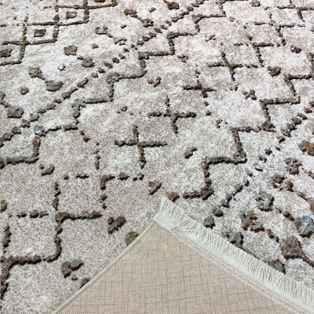 Tapis moderne imprimé TUDA - salon et séjour marocain