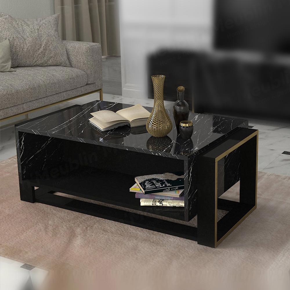 Table basse pour séjour BIANCO 106 cm