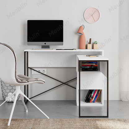 Bureau de travail en bois BADAU 110 cm