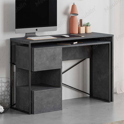 Bureau de travail en bois BADAU 110 cm