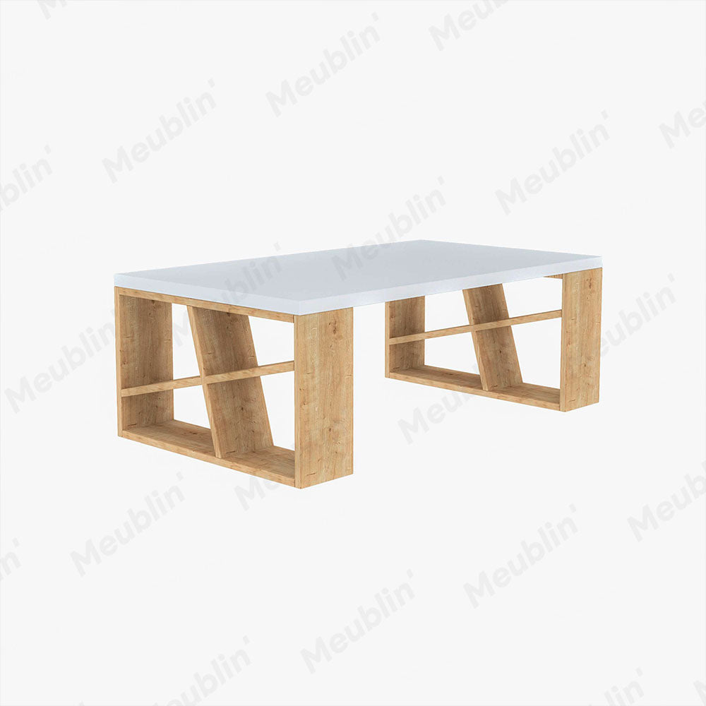 Table basse en bois solide HONEY 105 cm