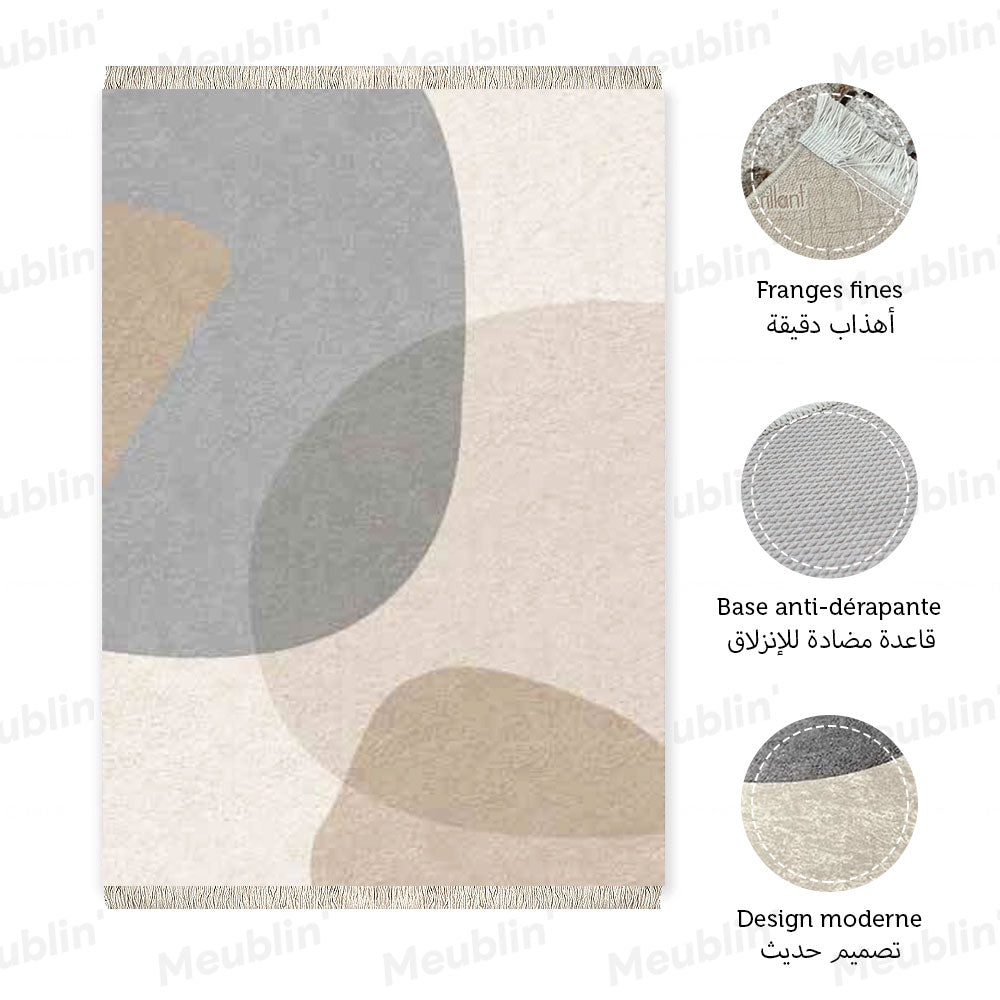 Tapis moderne imprimé SCANDI - Chambre salon et séjour
