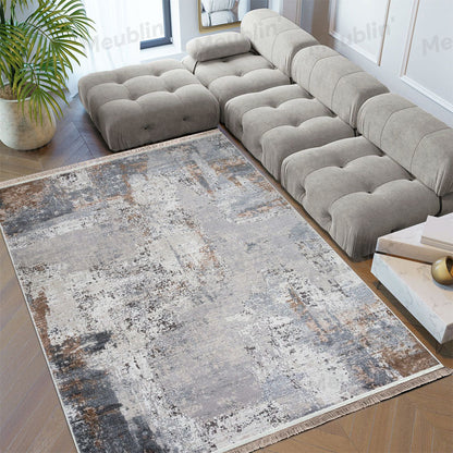 Tapis moderne imprimé TUNDRA - Chambre salon et séjour