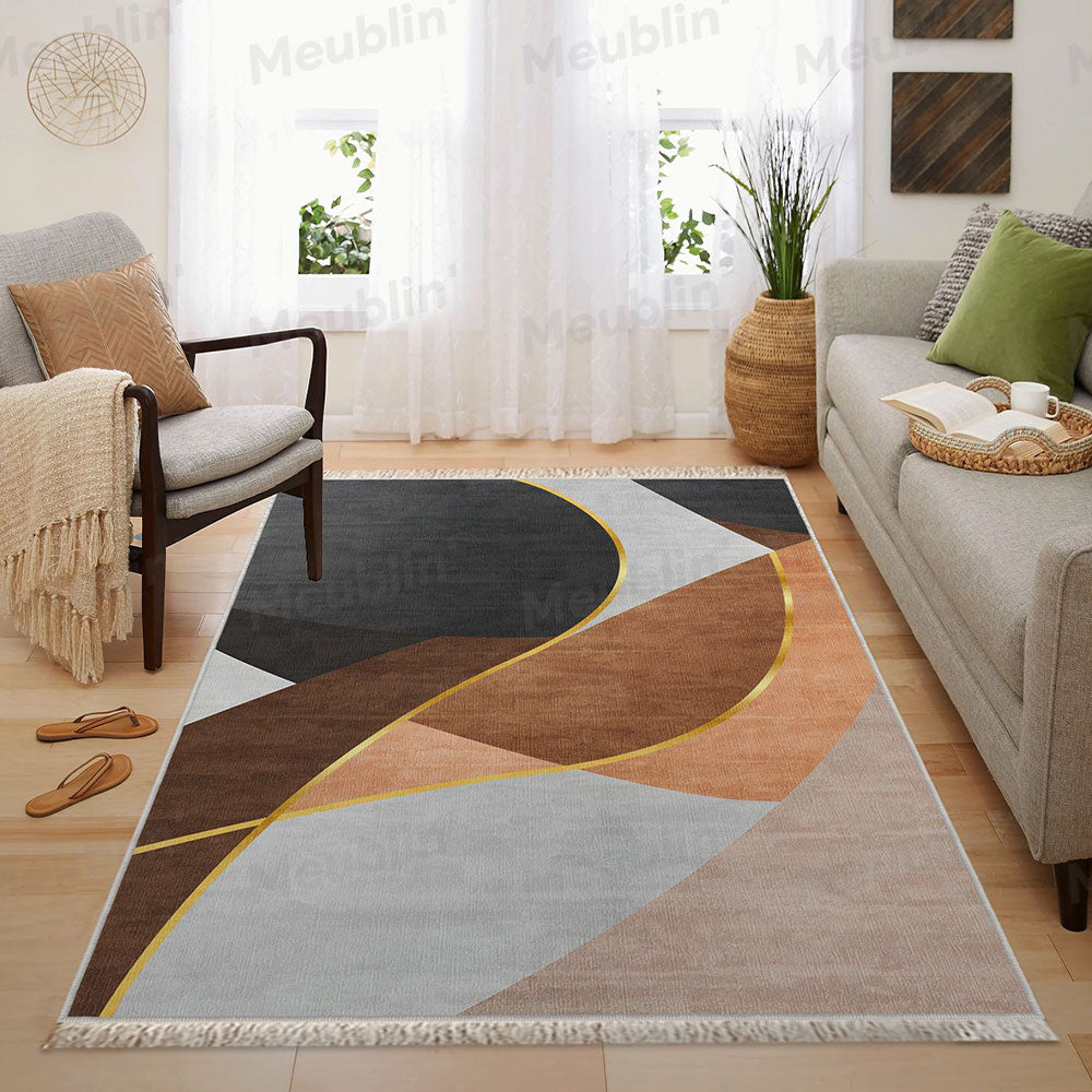 Tapis imprimé ONDAS - salon et séjour marocain moderne