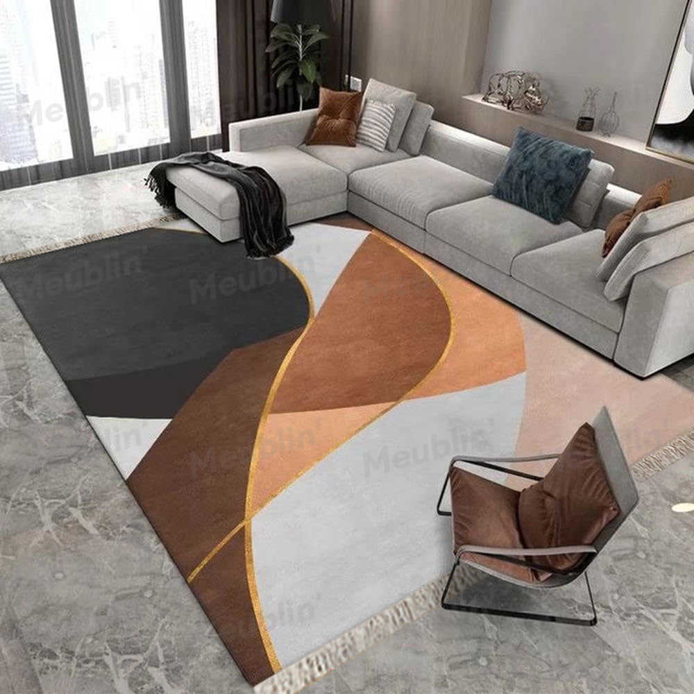 Tapis imprimé ONDAS - salon et séjour marocain moderne