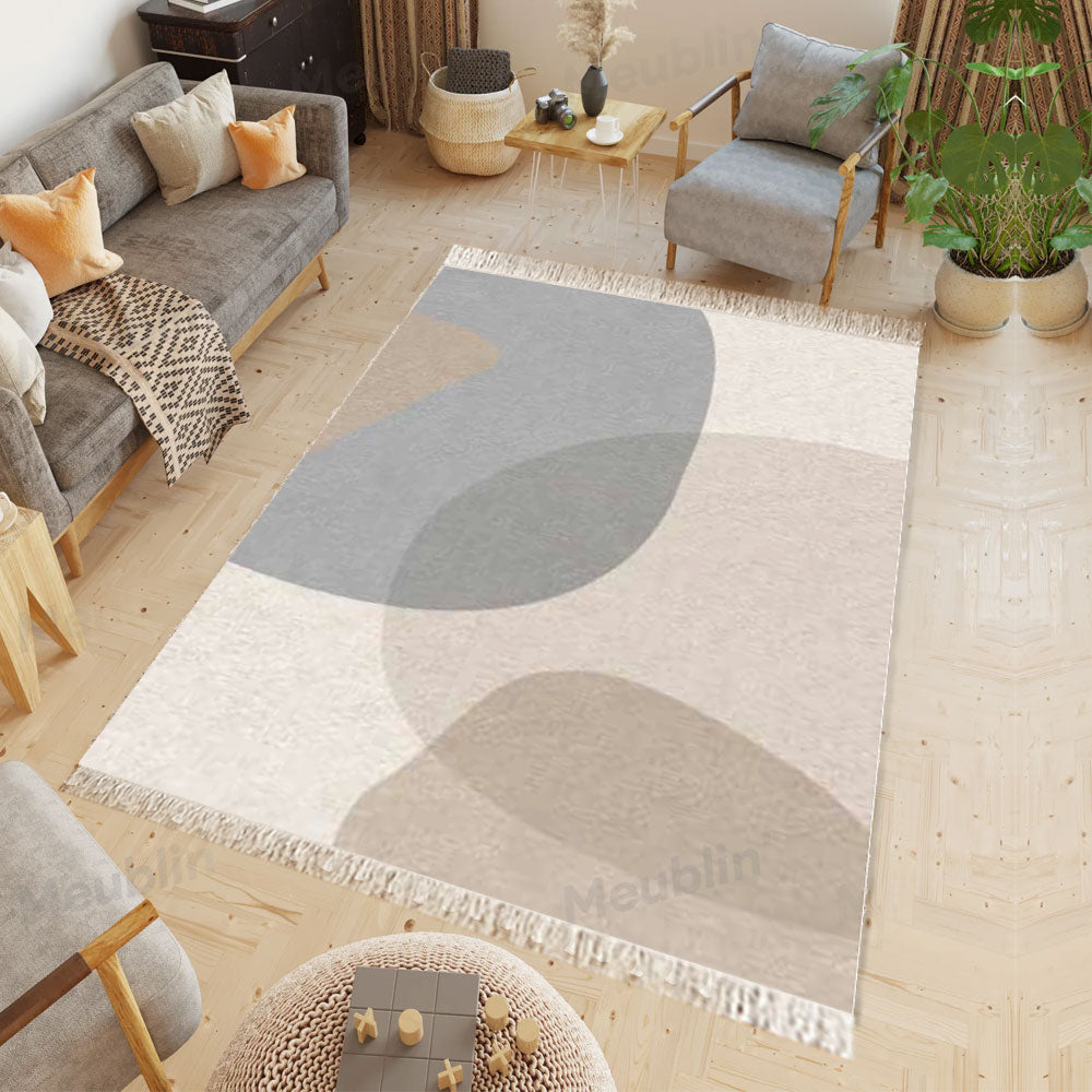 Tapis moderne imprimé SCANDI - Chambre salon et séjour