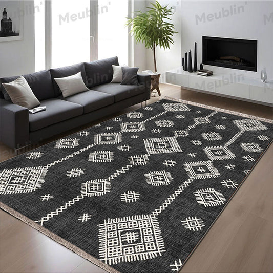 Tapis imprimé TAMAZGHA - salon et séjour marocain moderne